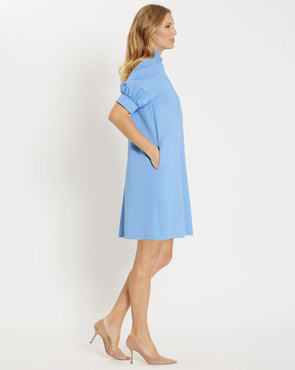 Side view of the Jude Connally Stasha Ponte - Bluebell