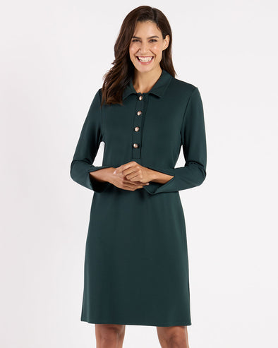 Jude Connally Midge Dress - Pine/Gold