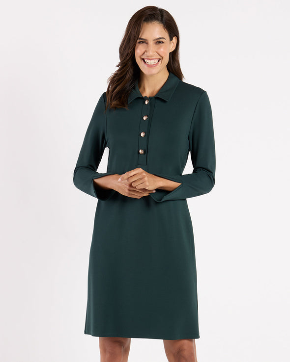 Jude Connally Midge Dress - Pine/Gold