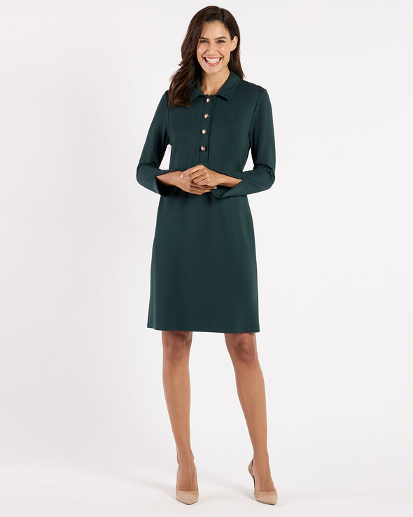 Jude Connally Midge Dress - Pine/Gold