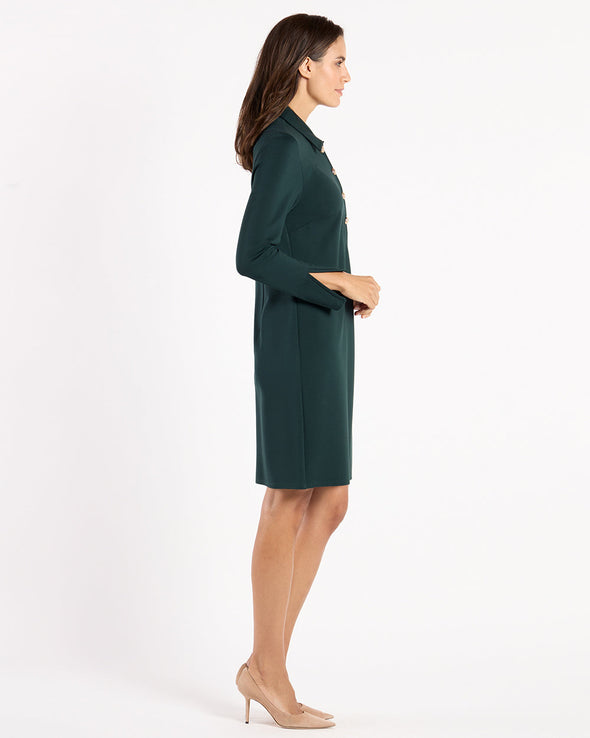 Jude Connally Midge Dress - Pine/Gold