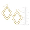Measured layout of the Susan Shaw Dotted Scallop Earrings
