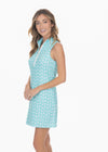 Side view of the Cabana Life Cote D` Azur Sleeveless Performance Zip Dress