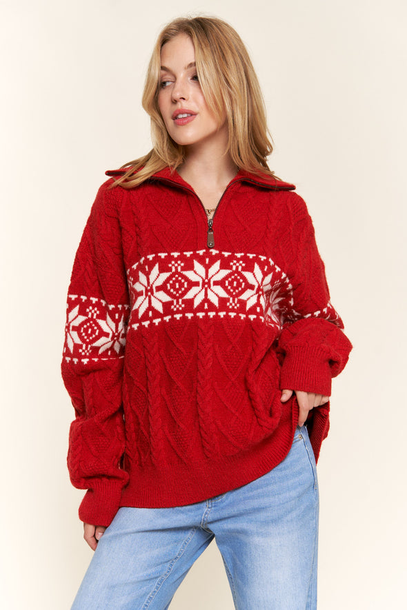 Nordic Snowflake Sweater