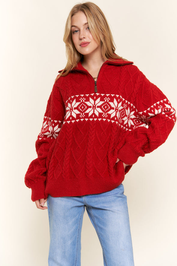 Nordic Snowflake Sweater