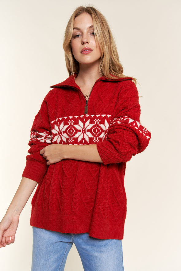 Nordic Snowflake Sweater