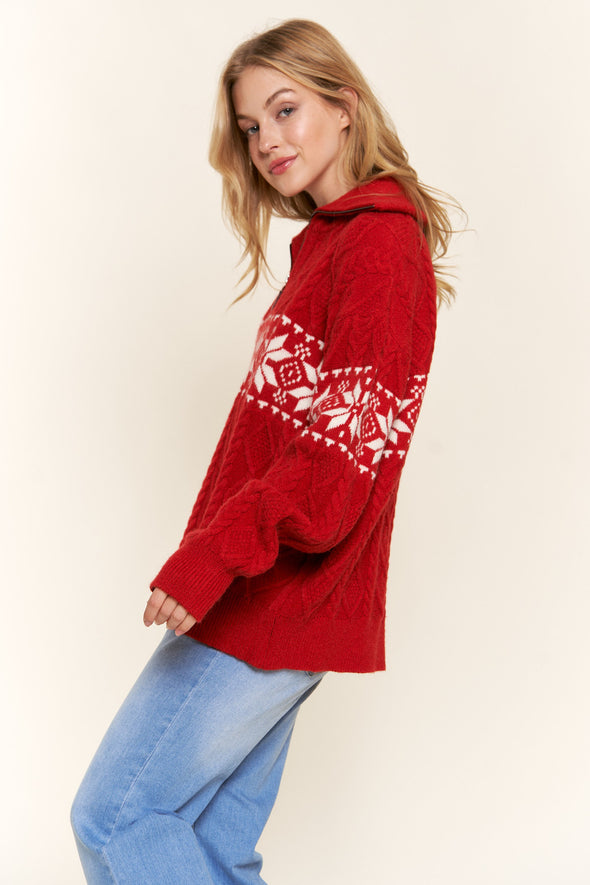 Nordic Snowflake Sweater