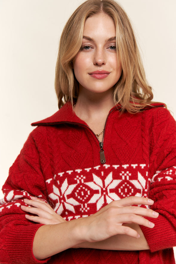 Nordic Snowflake Sweater
