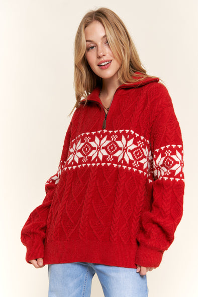 Nordic Snowflake Sweater