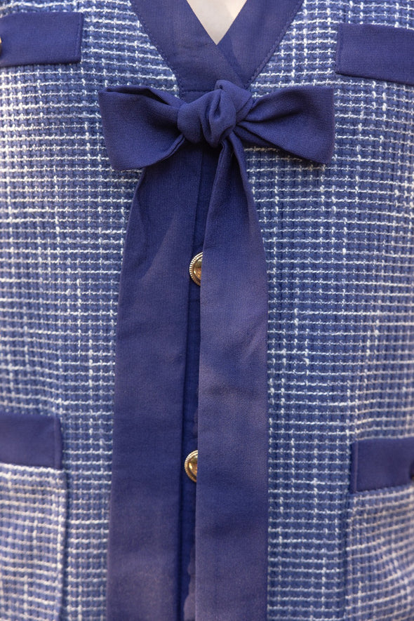 Details of the Jackie Dress - Blue