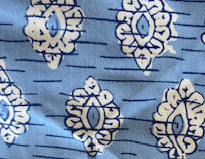Pattern of the Patty Kim Megan Dress - Blue Foulards