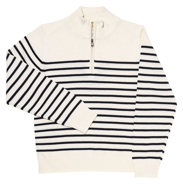 Long Wharf Sconset SeaWell Quarter Zip - Cream