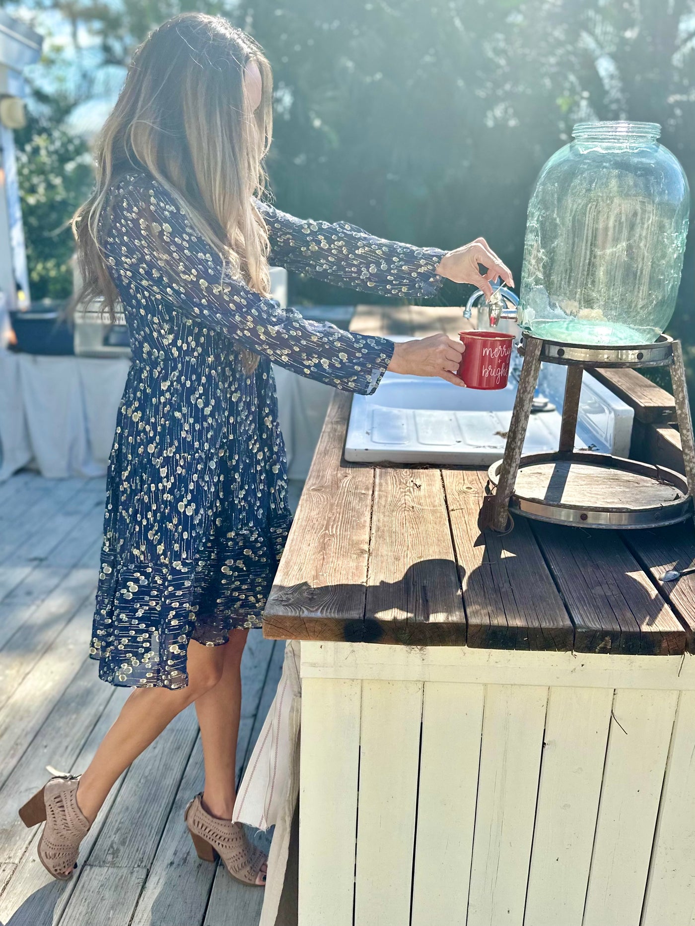 NAVY Lurex Clip Dot Long Sleeve Tunic Flare Dress NAVY / S / H24303N NAVY Lurex Clip Dot Long Sleeve Tunic Flare Dress NAVY / S / H24303N