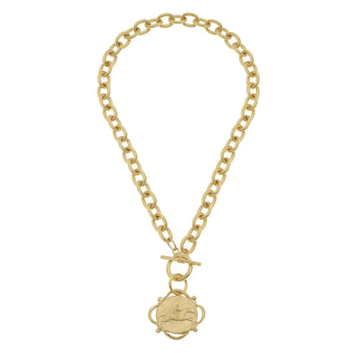 Susan Shaw Equestrian Toggle Necklace