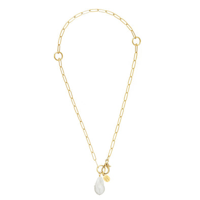 Flat view of the Susan Shaw Liza Necklace
