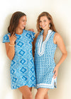 Outdoor model in the Cabana Life Windermere Sleeveless Tunic Dress