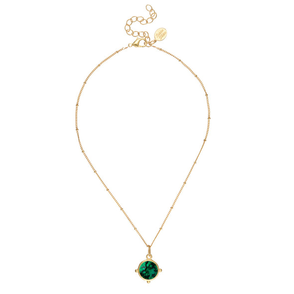Susan Shaw Dainty Coupe Necklace - Evergreen