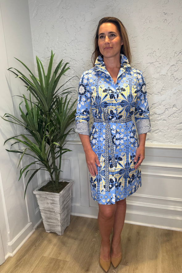 Patty Kim Elizabeth Dress - Navy Etro
