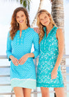 Outdoor model in the Cabana Life St Pete Sleeveless Tunic Dress