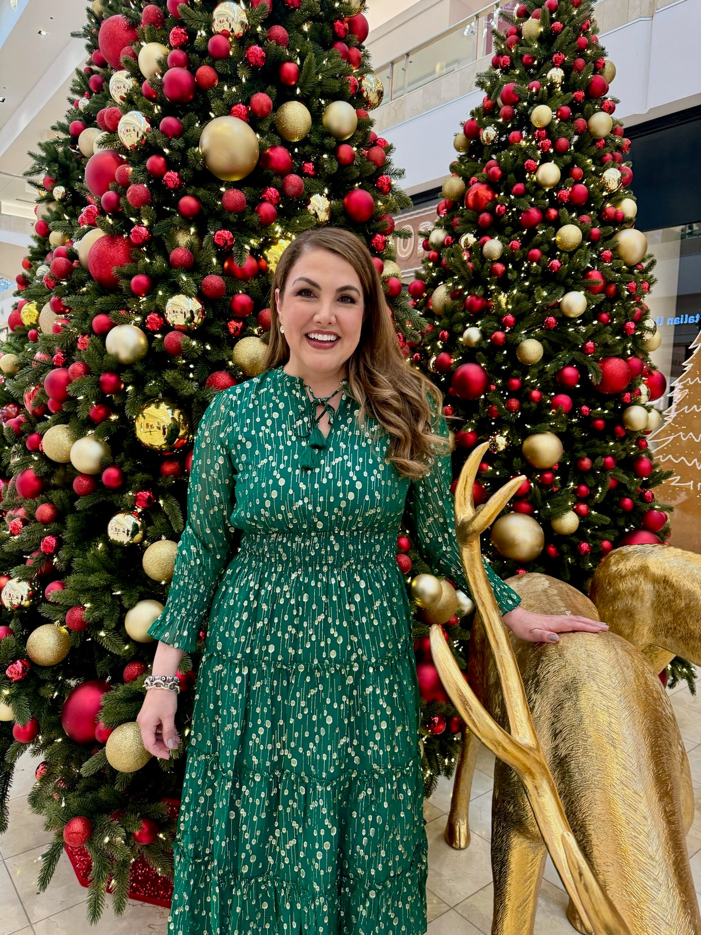 Sail to Sable Katelyn Dress - Hunter Green/Gold Small Sail to Sable Katelyn Dress - Hunter Green/Gold Small