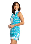 Side view of the Cabana Life Palm Valley Sleeveless Tunic Dress