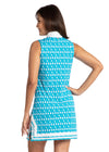 Back view of the Cabana Life Palm Valley Sleeveless Tunic Dress