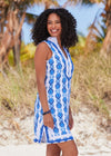 Outdoor model in the Cabana Life San Sebastian Sleeveless Tunic Dress