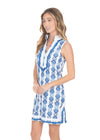 Side view of the Cabana Life San Sebastian Sleeveless Tunic Dress