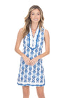 Front view of the Cabana Life San Sebastian Sleeveless Tunic Dress