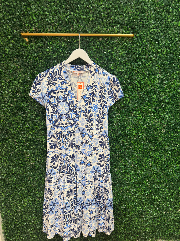 Jude Connally Libby Dress - French Tile White