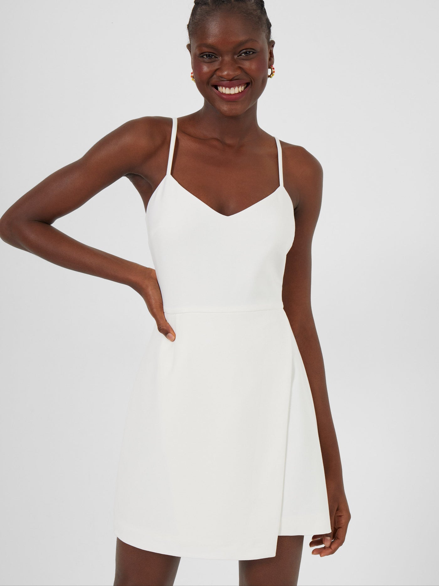French Connection Whisper Mini Dress, 0 / White French Connection Whisper Mini Dress, 0 / White