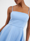 Close up of the French Connection Daisy Dress - Placid Blue