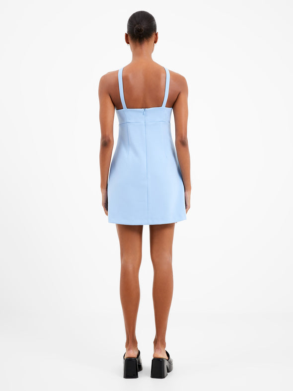 Back view of the French Connection Ruth Dress - Placid Blue