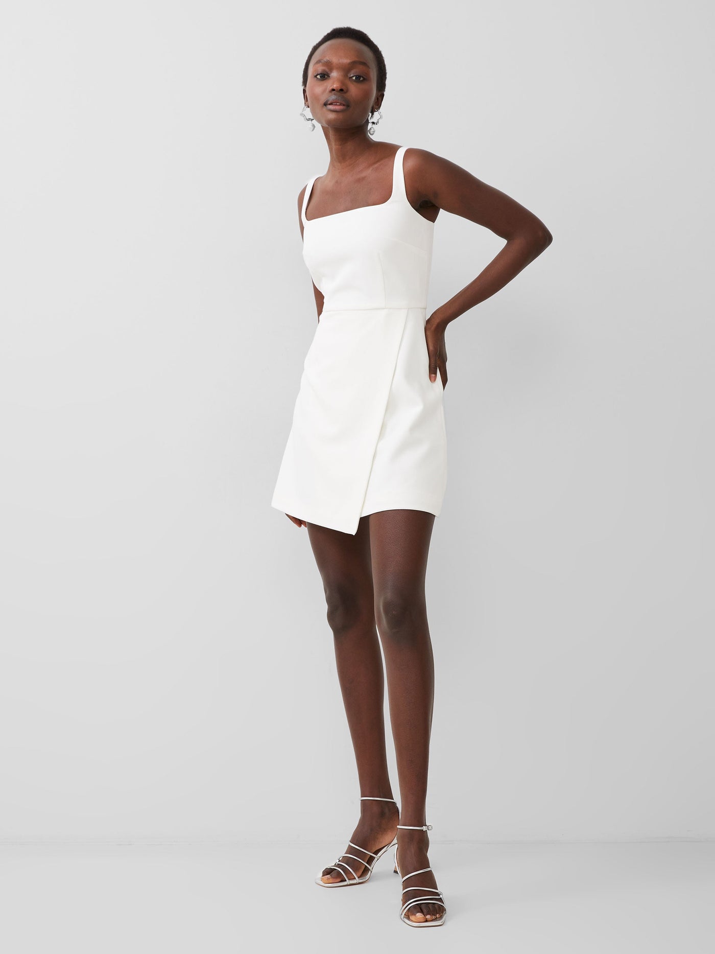 French Connection Whisper Sleeveless Dress - Summer White - 8 French Connection Whisper Sleeveless Dress - Summer White - 8