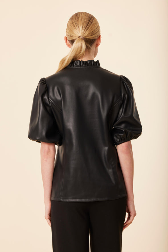 Dolce Cabo Lauren Ruffle Top - Black
