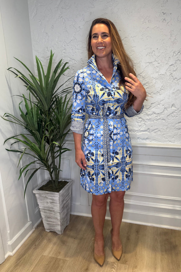 Patty Kim Elizabeth Dress - Navy Etro