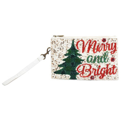 Merry And Bright Beaded Club Bag