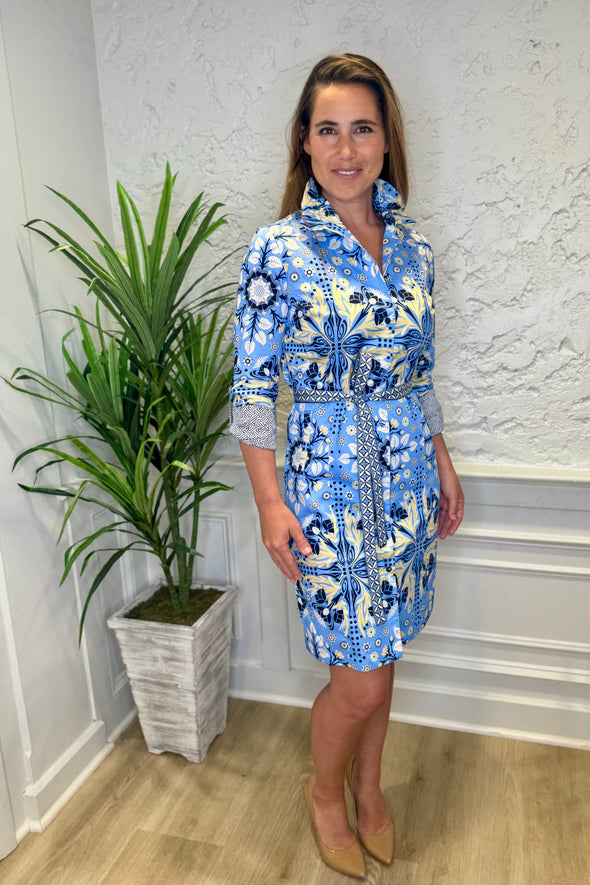 Patty Kim Elizabeth Dress - Navy Etro