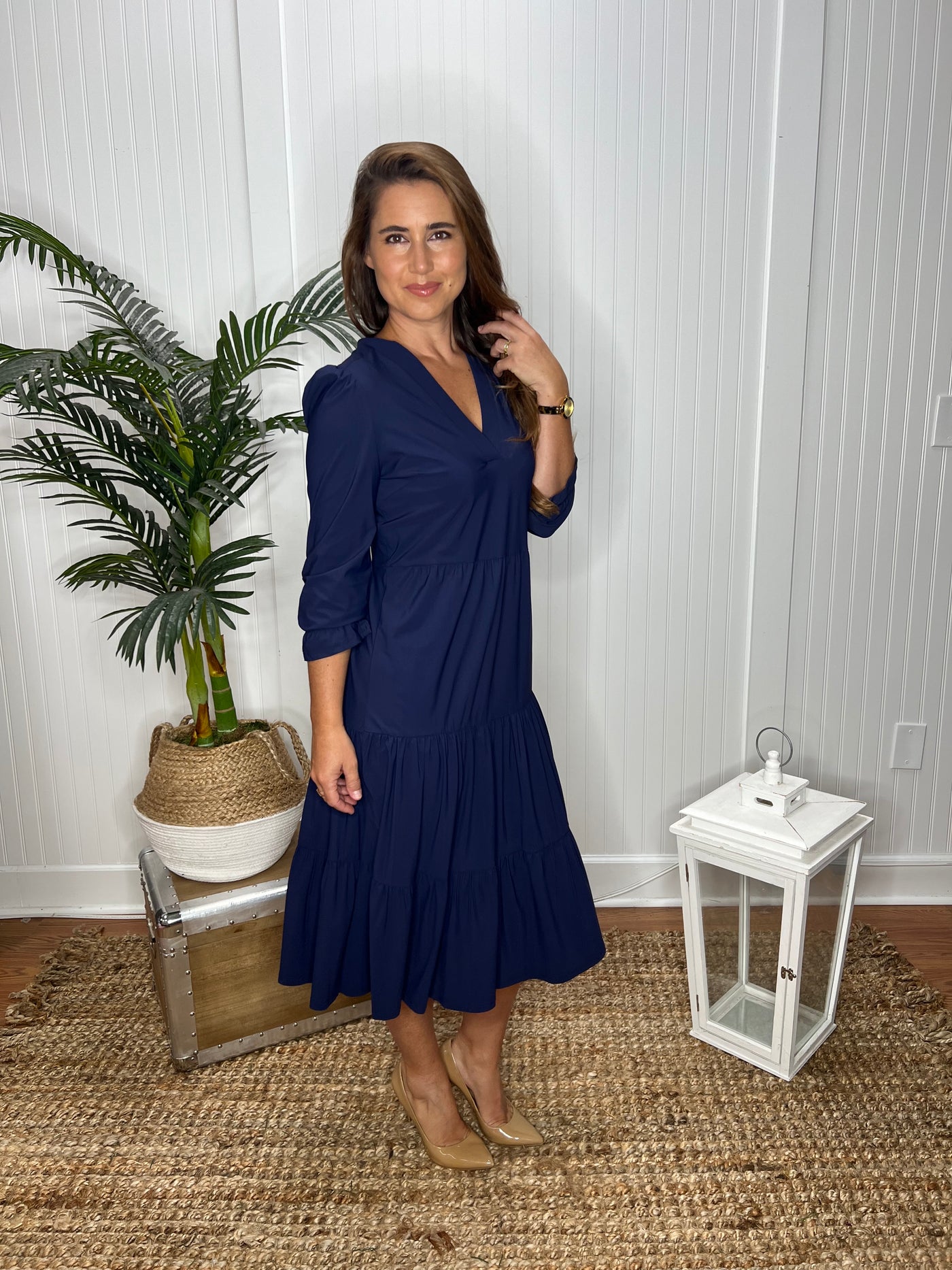 Jude Connally Maggie Dress in Navy THE LUCKY KNOT Jude Connally Maggie Dress in Navy THE LUCKY KNOT
