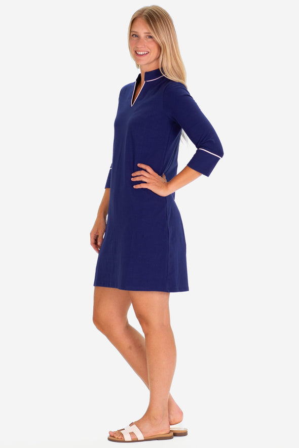 Duffield Lane Ari Tunic Dress - Royal Navy