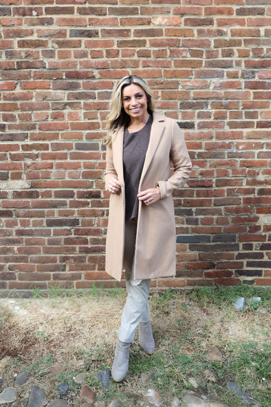 Renuar Long Jacket - Tan