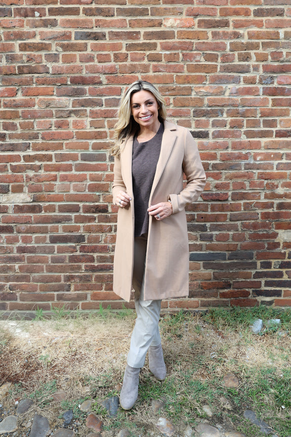 Renuar Long Jacket - Tan