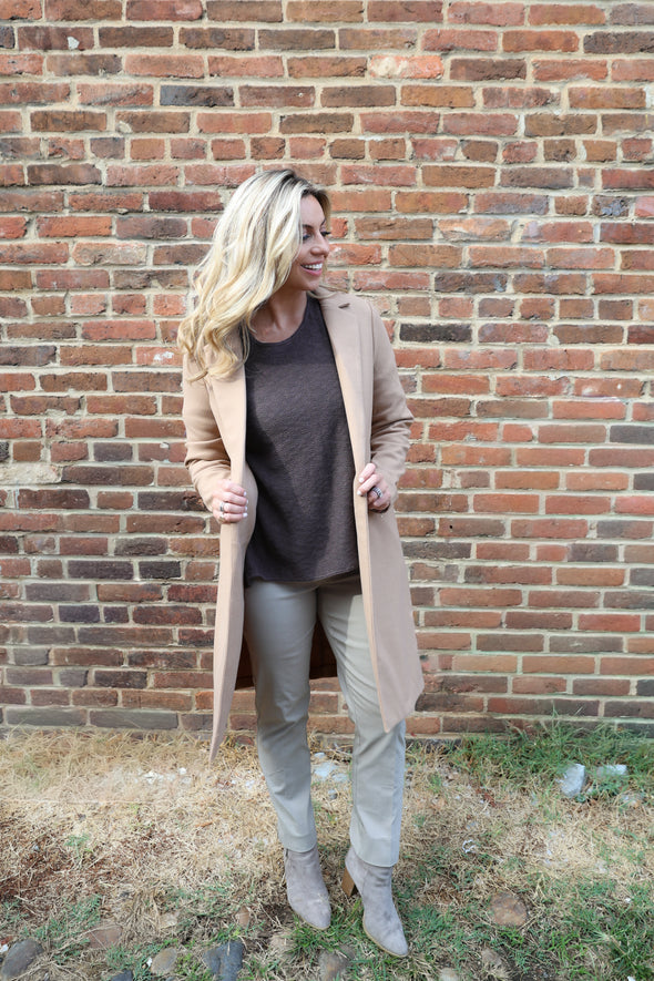 Renuar Long Jacket - Tan