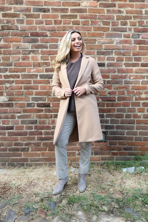 Renuar Long Jacket - Tan