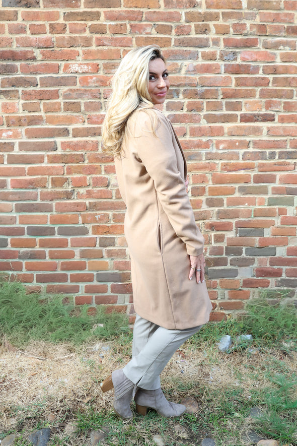 Renuar Long Jacket - Tan