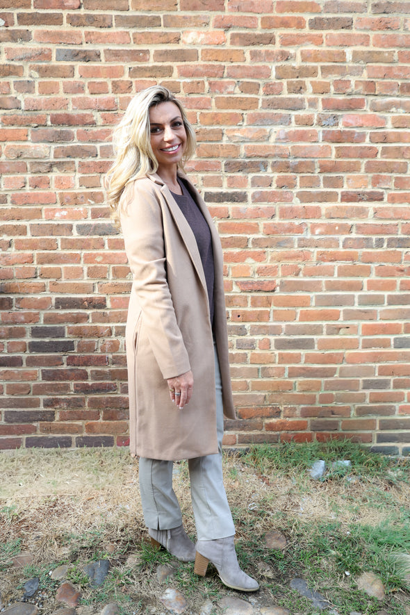 Renuar Long Jacket - Tan