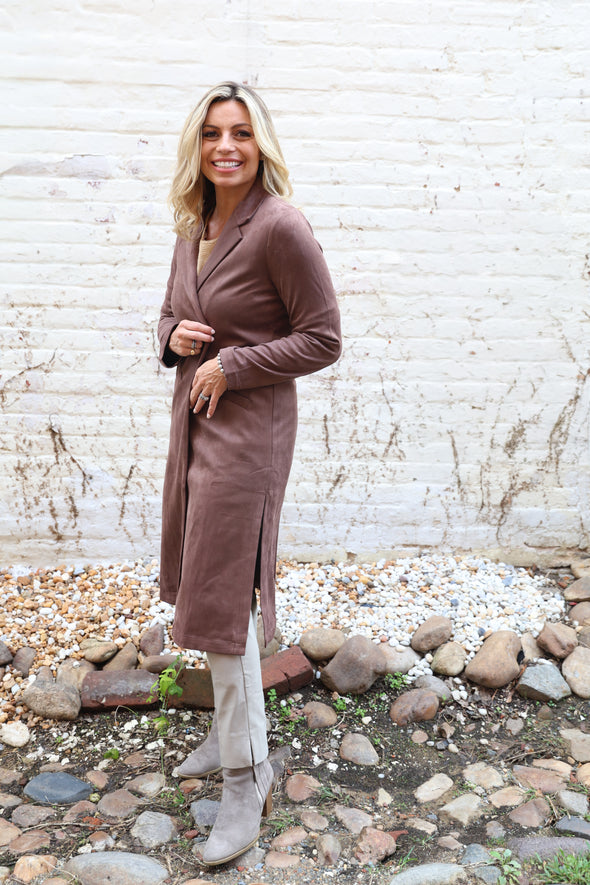 The Heirloom Suede Jacket - Dark Brown