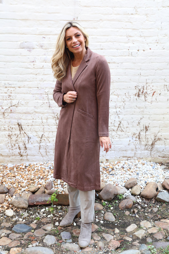 The Heirloom Suede Jacket - Dark Brown