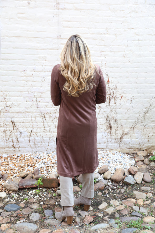 The Heirloom Suede Jacket - Dark Brown