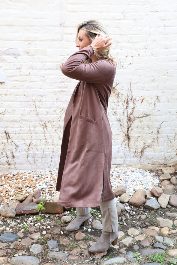The Heirloom Suede Jacket - Dark Brown